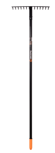 Грабли прямые Вихрь 14 зубьев, сталь, с металлическим черенком V-73/7/1/13