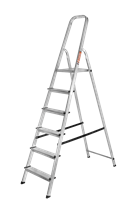 Стремянка алюминиевая ВИХРЬ СА 1х6 V-73/5/1/4