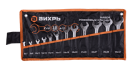 Набор рожковых ключей Вихрь 12 шт. 6 - 32, в чехле V-73/6/5/14