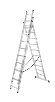 Лестница алюминиевая трехсекционная ВИХРЬ ЛА 3х11 V-73/5/1/18
