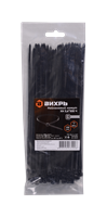 Хомуты нейлоновые (стяжки) черные 100 шт. Вихрь 3,6*200 Ч V-73/9/1/27