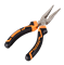 Длинногубцы прямые Вихрь, 160 мм, никелированные, двухкомпонентные рукоятки V-73/6/3/10